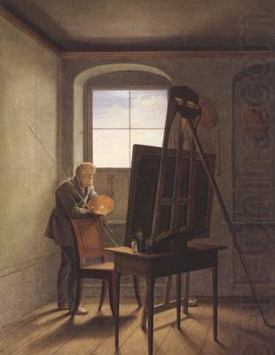 Caspar David Friedrich in his Studio (mk22), Georg Friedrich Kersting